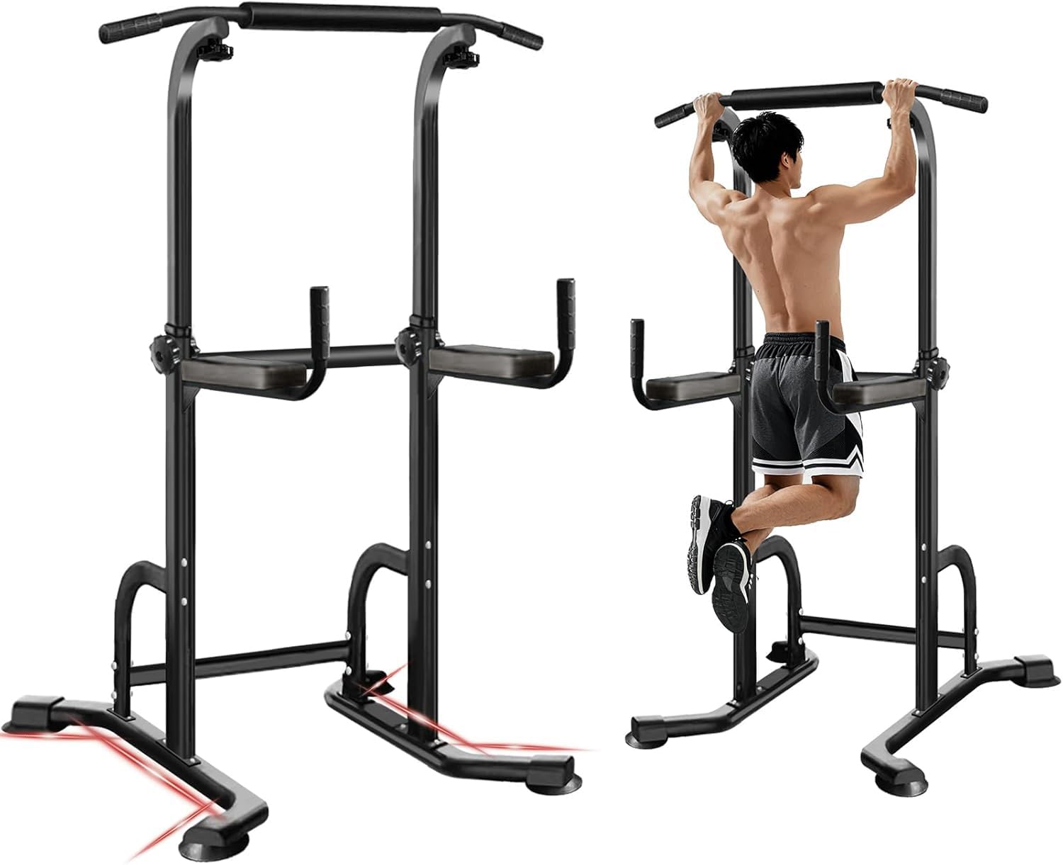 Amazon | MOJEER 懸垂マシン ぶらさがり 健康器 【 耐荷重150kg 高さ7